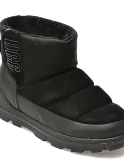 Ghete UGG negre, 1143932, din piele intoarsa