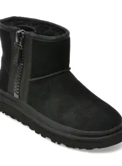 Ghete UGG negre, 1144034, din piele intoarsa