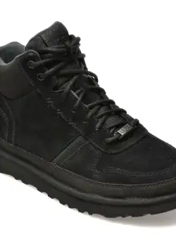 Ghete UGG negre, 1144054, din piele intoarsa