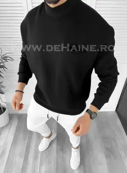 Hanorac barbati negru slim fit K226 D12-2