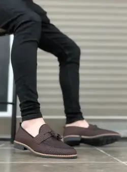 Mocasini barbati maro 12217 N14-3