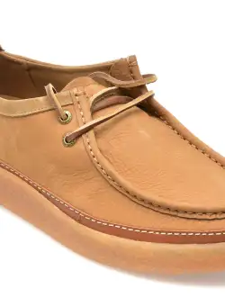 Mocasini CLARKS maro, CLARKWOOD MOC, din piele naturala