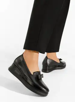 Mocasini cu platforma Raida negri