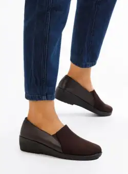 Mocasini cu platforma Yanira maro