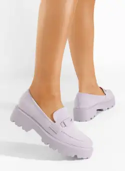 Mocasini cu talpa groasa Isaura lila