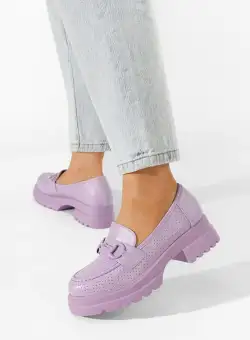 Mocasini cu talpa groasa Madeea mov