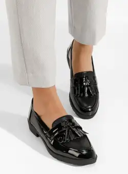 Mocasini dama lacuiti Luciara negri