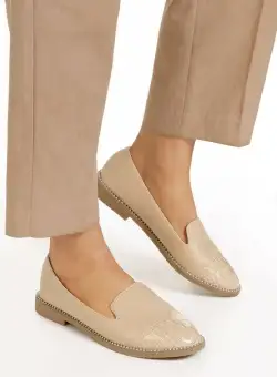 Mocasini dama Rowina Bej