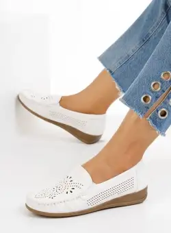 Mocasini dama Sophinna B albi