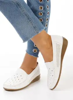 Mocasini dama Telaga B albi