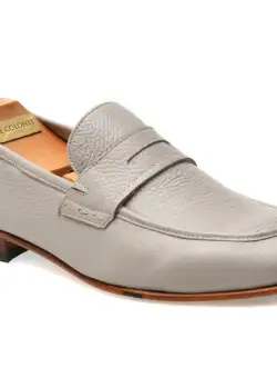 Mocasini eleganti LE COLONEL gri, 659231, din piele naturala