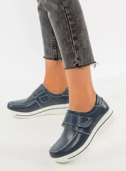 Mocasini piele naturala Altona Navy