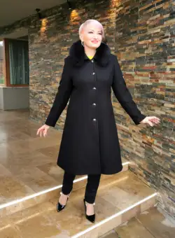 Palton 277 negru Dony