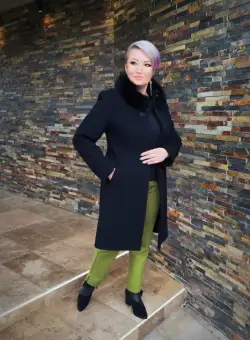 Palton 290 negru Dony