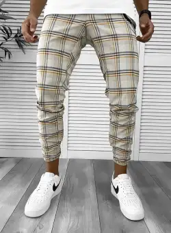 Pantaloni barbati casual in carouri 122901SD
