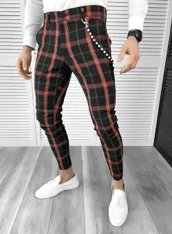 Pantaloni barbati eleganti in carouri 10404 D4-4.3