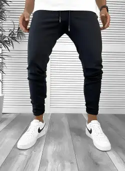 Pantaloni de trening bleumarin conici 12241 A1