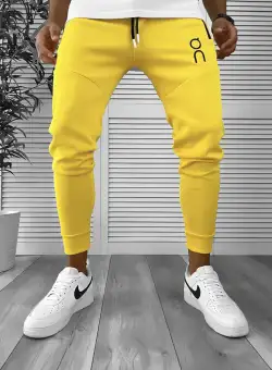 Pantaloni de trening mustar conici 12260 M3-5.3*