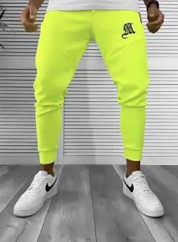 Pantaloni de trening neon silon conici 12375 P19-4.1