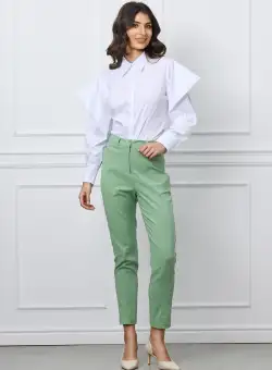 Pantaloni Stefi verde fistic