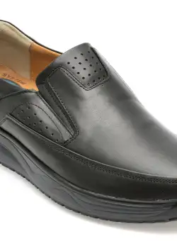 Pantofi AXXELLL negri, SH308, din piele naturala