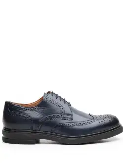 Pantofi casual barbati Brogue din piele naturala Leofex- 996 Blue box
