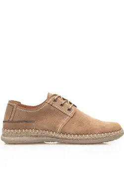 Pantofi casual barbati din piele naturala, Leofex - 593 Taupe velur