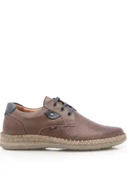 Pantofi casual barbati din piele naturala, Leofex - 597 Taupe Box