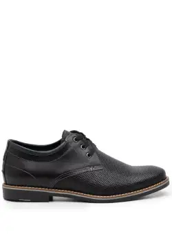 Pantofi casual barbati din piele naturala, Leofex - 787 negru box