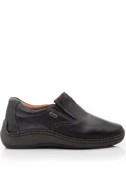 Pantofi casual barbati din piele naturala, Leofex - 919 negru box