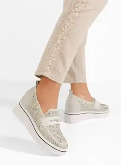 Pantofi casual cu platforma Zalia bej
