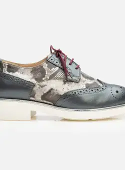 Pantofi casual dama din piele naturala,Leofex - 012-2 Blue Box