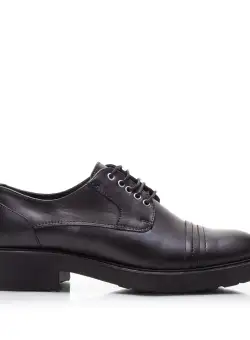 Pantofi casual damă din piele naturală,Leofex - 372 Negru box