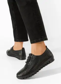 Pantofi casual dama piele Daly negri