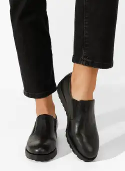 Pantofi casual dama piele Serrea negri