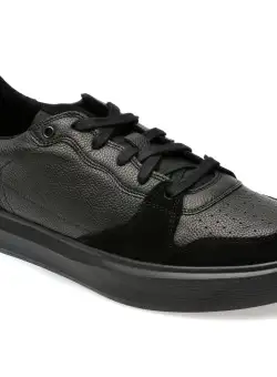 Pantofi casual GEOX negri, U455WB, din piele naturala