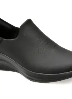 Pantofi casual SKECHERS negri, ULTRA FLEX 3.0, din piele naturala