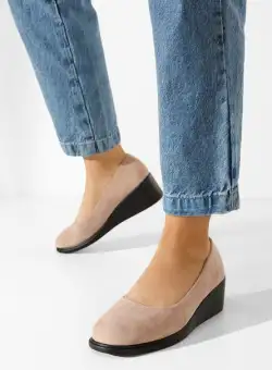 Pantofi cu platforma Granada bej