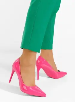 Pantofi cu toc inalt Melany fucsia