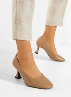 Pantofi cu toc kaki Quintana