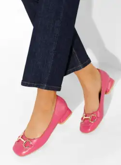 Pantofi cu toc mic Escana fucsia
