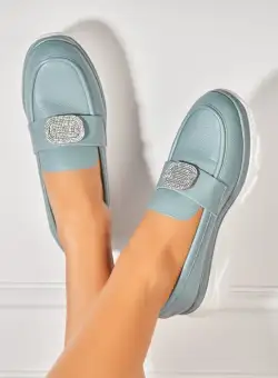 Pantofi dama casual Albastri din Piele Ecologica Alayah