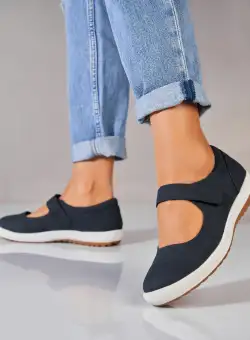 Pantofi dama casual Albastri din Piele Ecologica Alenia