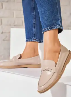 Pantofi dama casual Bej din Piele Ecologica Osmara