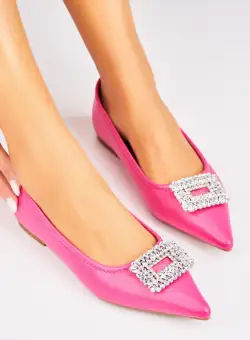 Pantofi dama casual Fucsia din Piele Ecologica Nardos