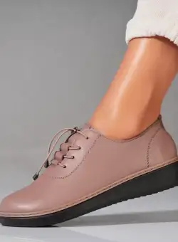 Pantofi dama casual Kaki din Piele Ecologica Amyah