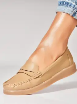 Pantofi dama casual Kaki din Piele Ecologica Awsa