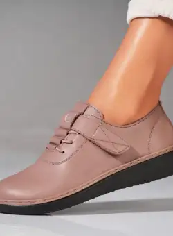 Pantofi dama casual Kaki din Piele Ecologica Kaylyn