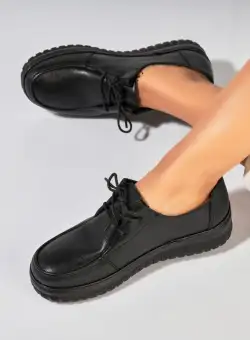 Pantofi dama casual Negri din Piele Ecologica Ayari