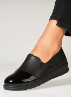 Pantofi dama casual Negri din Piele Ecologica Ikran